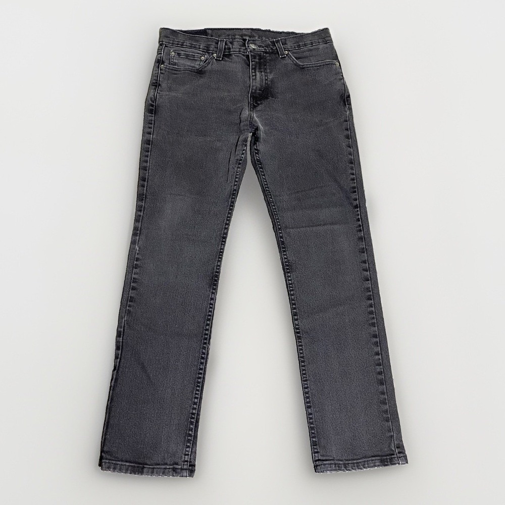 Levis 511 Slim Fit Jeans Mens 32x29 Black Stretch Denim 04511-1907